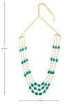 Shop_Just Shradhas_Gold Plated Bead Layered Necklace _Online_at_Aza_Fashions