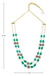Shop_Just Shradhas_Gold Plated Bead Layered Necklace _Online_at_Aza_Fashions