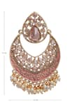 Kista_Gold Plated Stones Studded Danglers_Online_at_Aza_Fashions