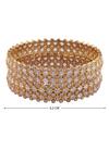 Shop_Moh-Maya By Disha Khatri_Gold Plated Crystals Bangles Set Of 2_Online_at_Aza_Fashions