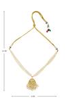 Shop_Just Shradha's_Gold Plated Kundan Pendant Necklace _Online_at_Aza_Fashions