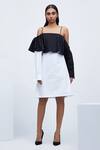 Buy_Echostudio_Black Cotton One Shoulder Off Dress _at_Aza_Fashions