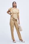 Buy_Echostudio_Beige Cotton Na Top _at_Aza_Fashions
