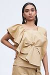Shop_Echostudio_Beige Cotton Na Top _Online_at_Aza_Fashions