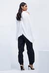 Echostudio_Black Cotton Lycra Na Jogger Pants  _Online_at_Aza_Fashions