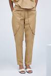 Shop_Echostudio_Beige Cotton Na Pants  _Online_at_Aza_Fashions