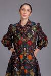 Buy_Alpona Designs_Multi Color Cotton Silk Floral Print Shirt Tunic_Online_at_Aza_Fashions