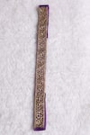 Buy_Esha Koul_Purple Cutdana Embellished Belt_Online_at_Aza_Fashions