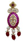 Ekathva Jaipur_Polki Studded Multi-strand Necklace Jewellery Set_at_Aza_Fashions