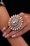 Buy_Ekathva Jaipur_Polki Studded Ring_at_Aza_Fashions