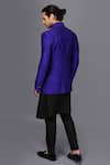 Shop_Seven_Black Silk Bandhgala And Kurta Set _at_Aza_Fashions
