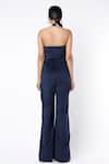 Shop_Emblaze_Blue Velvet Embellished Sequin Halter Jumpsuit _at_Aza_Fashions