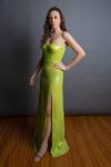 Buy_Emblaze_Green Fabric Sweetheart Neck Embellished Gown _Online_at_Aza_Fashions