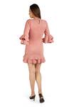 Shop_Emblaze_Pink Suede High Short Dress_at_Aza_Fashions