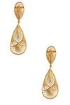 Buy_Zariin_22kt Cutout Drop Earrings_at_Aza_Fashions