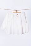 Shop_Thank You Mom_White Cotton Top For Girls_at_Aza_Fashions