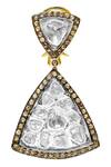 Buy_The Alchemy Studio_Black Diamonds, Stones Triangle Uncut Danglers _Online_at_Aza_Fashions