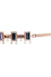 Buy_Esme by Aashna Dalmia_Gold Plated Crystal Geometric Choker _Online_at_Aza_Fashions