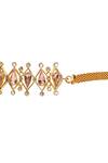 Esme by Aashna Dalmia_Gold Plated Crystal Teardrop Choker _Online_at_Aza_Fashions