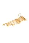 Esme By Aashna Dalmia_Gold Plated Embellished Crystal Chain Danglers _Online_at_Aza_Fashions