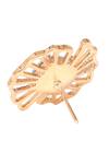 Buy_Esme By Aashna Dalmia_Gold Plated Crystal Floral Stud Earrings _Online_at_Aza_Fashions