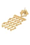 Buy Esme By Aashna Dalmia Gold Plated Stones Honeycomb Shaped Danglers Online at Aza Fashions Buy_Esme By Aashna Dalmia_Gold Plated Stones Honeycomb Shaped Danglers _Online_at_Aza_Fashions