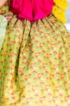 Buy_Little Luxury_Green Brocade Embroidery Lehenga Set _Online_at_Aza_Fashions