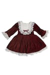 Buy_Jasmine And Alaia_Maroon Velvet Dress_at_Aza_Fashions