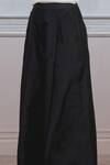 Buy_Tarun Tahiliani_Black Katan Silk Pleated Flared Pants_Online_at_Aza_Fashions