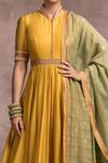 Buy_Tarun Tahiliani_Yellow Mustard Anarkali Set_Online_at_Aza_Fashions