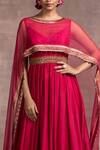 Buy_Tarun Tahiliani_Pink Draped Anarkali Set_Online_at_Aza_Fashions