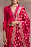 Buy_Tarun Tahiliani_Pink Silk Anarkali Set_Online_at_Aza_Fashions