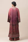 Shop_Tarun Tahiliani_Purple Handloom Cotton Mandarin Collar Kurta And Pant Set _at_Aza_Fashions