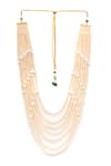 Buy_Ruby Raang_White Beads Layered Necklace _Online_at_Aza_Fashions