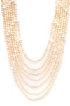 Ruby Raang_White Beads Layered Necklace _Online_at_Aza_Fashions