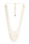 Buy_Ruby Raang_White Beads Layered Necklace _Online_at_Aza_Fashions