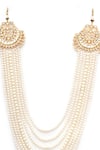 Buy_Ruby Raang_White Kundan And Pearl Studded Necklace _Online_at_Aza_Fashions