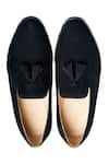 Shop_Dmodot_Black Suede Tassel Loafer _at_Aza_Fashions