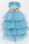 Shop_Fayon Kids_Blue High-low Tiered Gown For Girls_at_Aza_Fashions