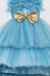 Buy_Fayon Kids_Blue High-low Tiered Gown For Girls_Online_at_Aza_Fashions