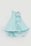 FAYON KIDS_Blue Net Embellished Dress _Online_at_Aza_Fashions