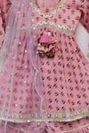 Buy_Fayon Kids_Pink Printed Kurta Sharara Set For Girls_Online_at_Aza_Fashions