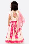 Shop_Free Sparrow_Pink Jacquard Silk Embroidered Panelled Lehenga _at_Aza_Fashions