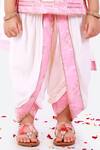Shop_Free Sparrow_Pink Embroidered Kurta Set For Girls_Online_at_Aza_Fashions