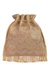 Shop_Lovetobag_Gold Embellished Firante Potli Bag With Handle _at_Aza_Fashions