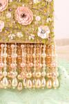 Shop_House Of Vian_Gold Beads, Pearls Firdaus Floral Embellished Clutch _at_Aza_Fashions