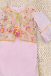 Buy_Fayon Kids_Pink Cotton Tassels Embroidered Kurta Set _Online_at_Aza_Fashions