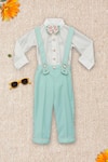 FAYON KIDS_Blue Cotton Pant Set_Online_at_Aza_Fashions