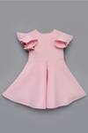 Buy_Fayon Kids_Pink Lycra Embroidery Flared Dress With Motif _Online_at_Aza_Fashions