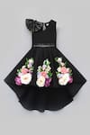 Buy Fayon Kids Black Cotton, Lycra Bows, Sequins Printed Gown at Aza Fashions Buy_Fayon Kids_Black Cotton, Lycra Bows, Sequins Printed Gown _at_Aza_Fashions
